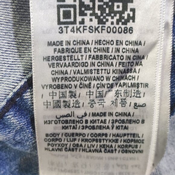 Guess Harold Hooded Denim Jacket youth size M hard washed blue - Picture 7 of 15